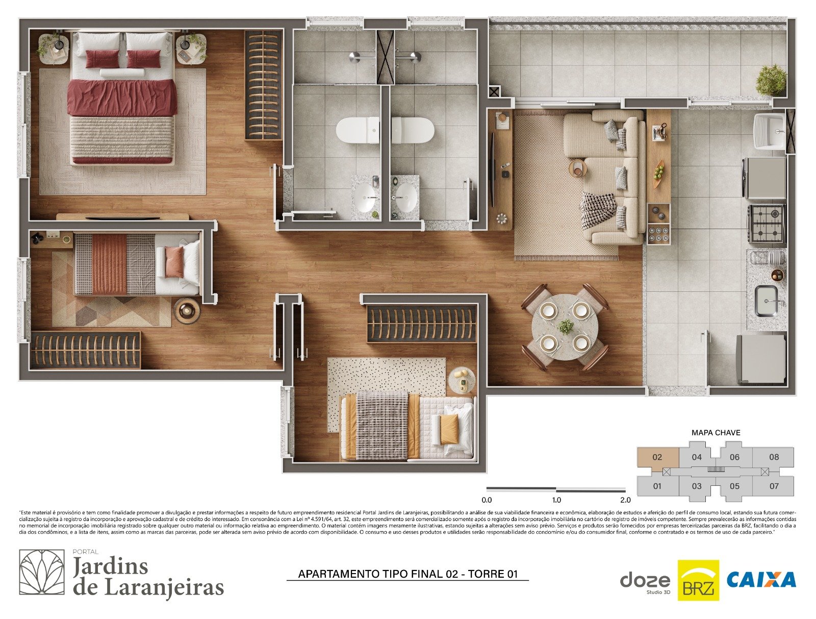 Planta Tipo Final 02, Torre 01